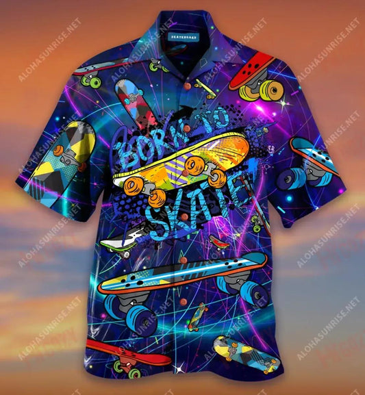 Cosmos Skateboards Short Sleeve Shirt, Hwaiian For Gift