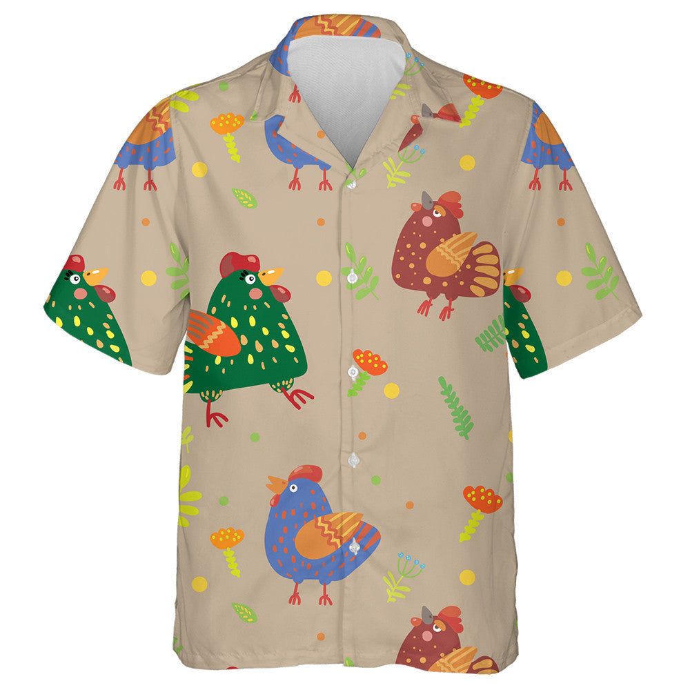 Sicín Greannmhar ildaite le Bláth Uibheacha Agus Léine Haváí Duilleog, Bronntanas Léine Haváís, Bronntanas Nollag