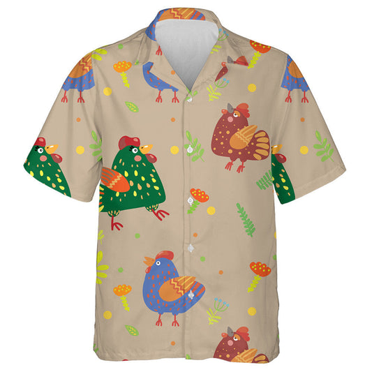 Sicín Greannmhar ildaite le Bláth Uibheacha Agus Léine Haváí Duilleog, Bronntanas Léine Haváís, Bronntanas Nollag