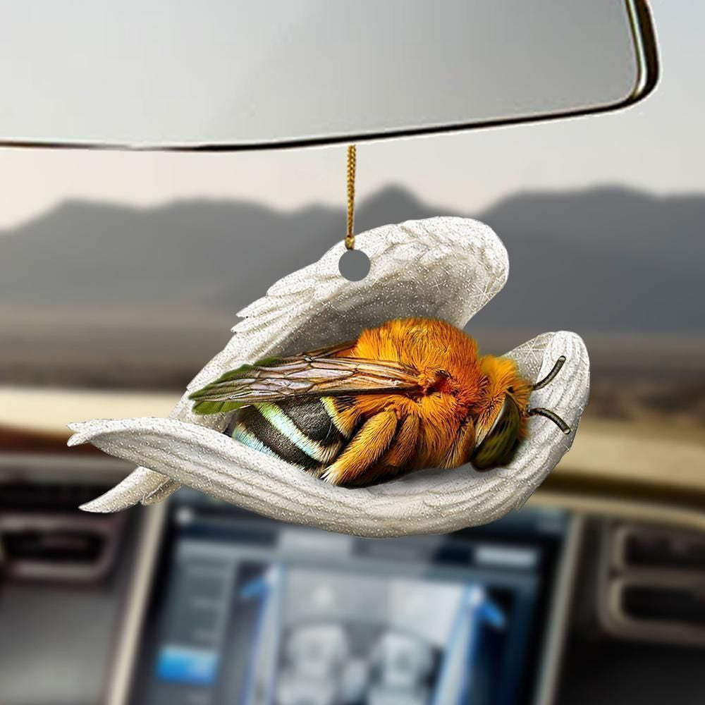 Bee Sleeping Angel Ornament, Christmas Ornament Gift, Christmas Gift, Christmas Decoration