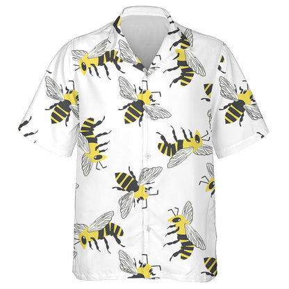 Dubh Agus Buí Lámh Tarraingthe ag Eitilt Mil Bee Léine Haváís, Bronntanas Léine Haváís, Bronntanas Nollag