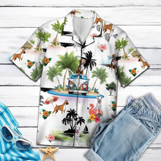 Funny Gift For Boxer Lovers Holiday Vacation Hawaiian Shirt, Hawaiian Shirt Gift, Christmas Gift