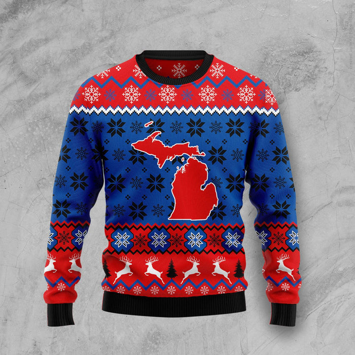 Sweet Home Michigan Ugly Christmas Sweater,Christmas Ugly Sweater,Christmas Gift,Gift Christmas 2022