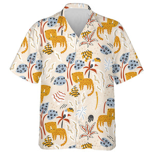 Wild Animals Jungle African Leopard And Toucan Hawaiian Shirt, Hawaiian Shirt Gift, Christmas Gift