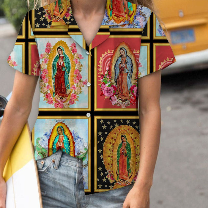 Traditional Our Lady Of Guadalupe Pattern Hawaiian Shirt,Hawaiian Shirt Gift, Christmas Gift