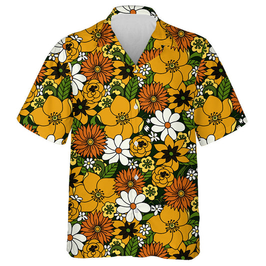 Pattern Of Multicolored Hippie Giraffes Wear Glasses Hawaiian Shirt, Hawaiian Shirt Gift, Christmas Gift