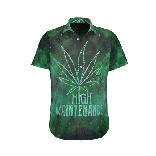Cannabis Leaves Hippie Background Design Hawaiian Shirt, Hawaiian For Gift