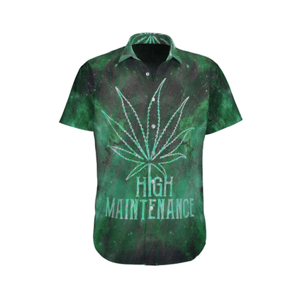 Cannabis Leaves Hippie Background Design Hawaiian Shirt, Hawaiian For Gift