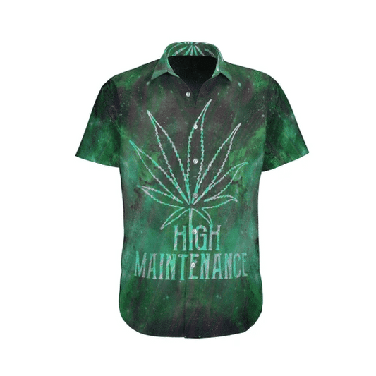 Cannabis Leaves Hippie Background Design Hawaiian Shirt, Hawaiian For Gift