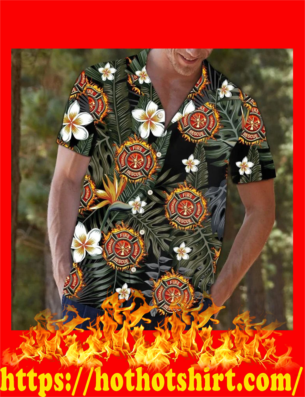 Léine Haváís Tropical Comhraiceoir Dóiteáin, Bronntanas Léine Haváíais, Bronntanas Nollag