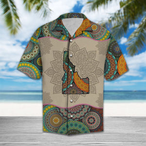 Awesome Idaho Mandala Classical Motifs Hawaiian Shirt, Hawaiian For Gift