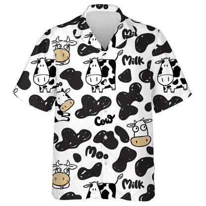 Bó Cartúin Le Bainne Moo Léine Haváís Dubh Agus Bán, Bronntanas Léine Haváíais, Bronntanas Nollag