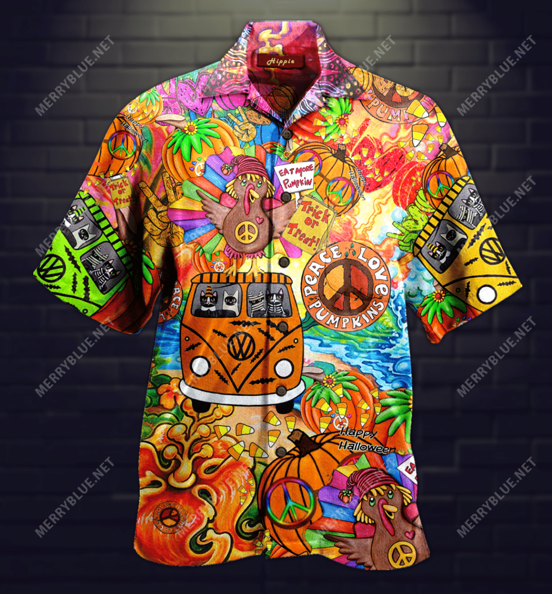 Find Hippie Halloween Unisex Hawaiian Shirt_ Hawaiian Shirt Gift, Christmas Gift