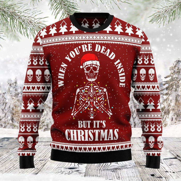 Christmas Skull Ugly Christmas Sweater, Christmas Gift, Gift Christmas 2024