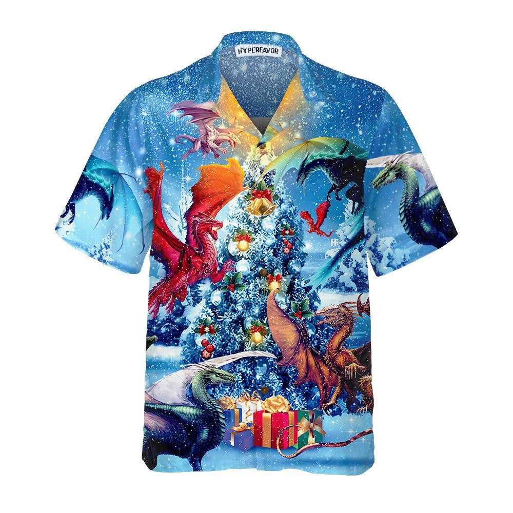 Christmas Dragons Reunion Christmas Hawaiian Shirt, Hawaiian For Gift