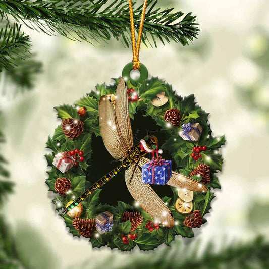 Dragonfly And Christmas Gift For Her Gift For Him Gift For Dragonfly Lover Ornament,Christmas Gift,Christmas Decoration