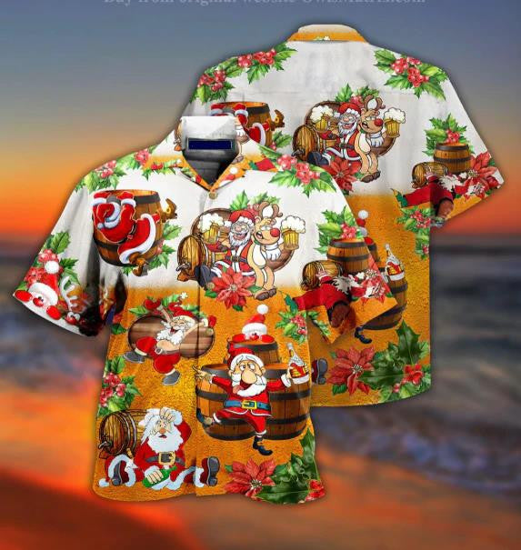 Merry Christmas Dear Santa Heres Your Beer Hawaiian Shirt, Hawaiian Shirt Gift, Christmas Gift