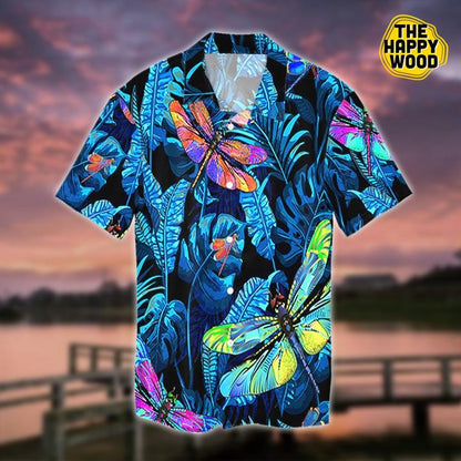 Dragonfly Tropical Hawaiian Hawaii Shir _Hawaiian Shirt Gift, Christmas Gift