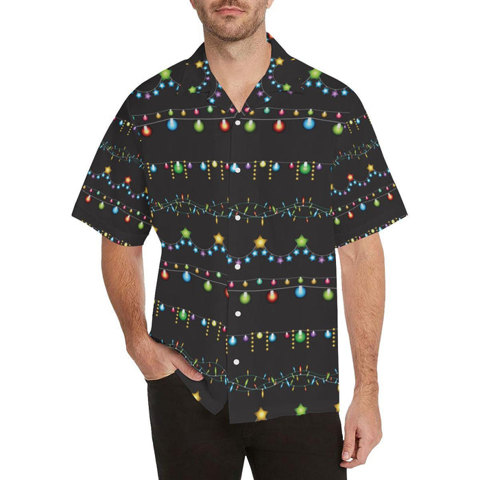 Christmas Spirit Amazing Colorful Lights Design Hawaiian Shirt, Hawaiian Shirt Gift, Christmas Gift.