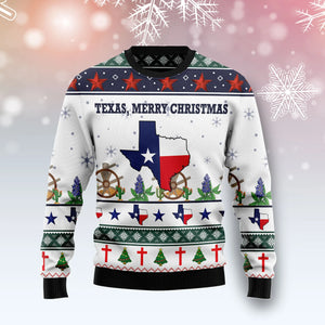 Texas Merry Christmas unisex womens & mens, couples matching, friends, funny family ugly christmas holiday sweater gifts ,Christmas Ugly Sweater