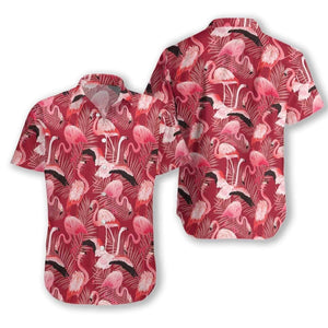 Animal World Cool Flamingo Red Christmas Design Hawaiian Shirt,Hawaiian Shirt Gift,Christmas Gift