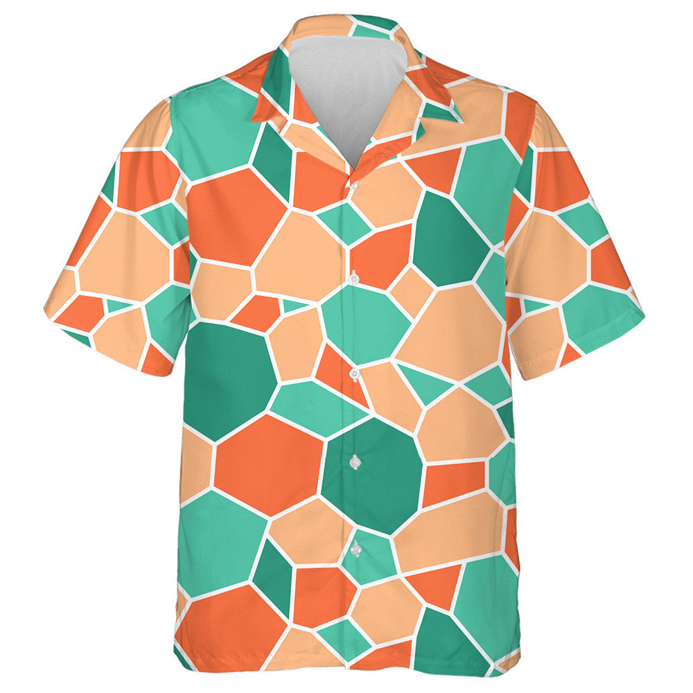 Hand Drawn Colorful Doodle Turtle Shell Hawaiian Shirt, Hawaiian Shirt Gift, Christmas Gift