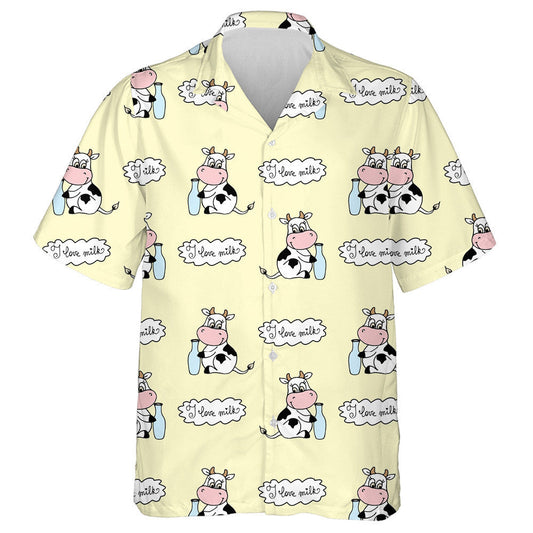 Indian Cows And Floral Polka Dots Hawaiian Shirt, Hawaiian For Gift