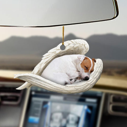 Jack Russell Terrier Sleeping Angel Jack Russell Terrier Lovers Dog Moms Ornament,Christmas Decoration