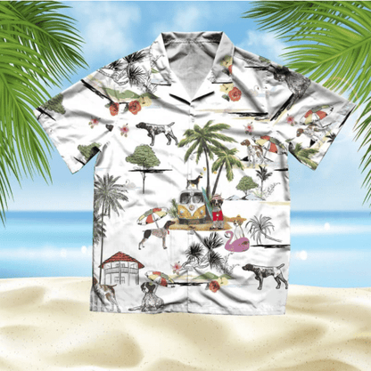 Pointeoir Gearmánach Gearmánach Stíl Trá Léine Haváí Ornáideach, Bronntanas Léine Haváíais, Bronntanas Nollag