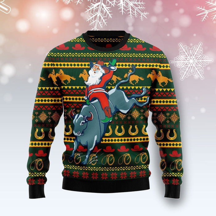 Amazing Cowboy Santa Claus Ugly Christmas Sweater, Christmas Ugly Sweater,Christmas Gift,Gift Christmas 2022