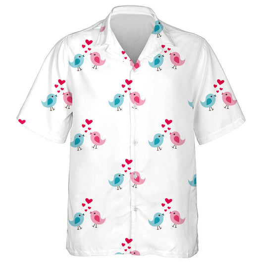 Lánúin Éan Gorm Agus Bándearg i nGrá Le Hearts Léine Haváís, Bronntanas Léine Haváís, Bronntanas Nollag