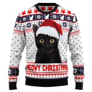 Meowy Christmas Ugly Christmas Sweater,Christmas Ugly Sweater,Christmas Gift,Gift Christmas 2024