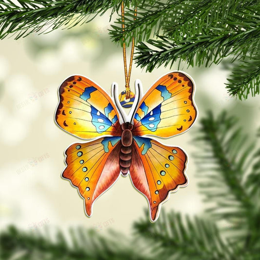 Butterfly Lover Mica Ornament, Happy Christmas Ornament, Christmas Gift, Christmas Decoration