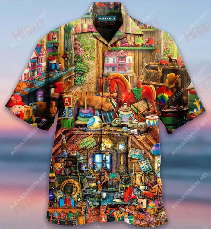 A Piece Of My Childhood Memmory Unisex Hawaiian Shirt Hobbies Short Sleeve Hawaiian Shirts Hawaiian Shirt Pattern, Hawaiian Shirt Gift, Christmas Gift