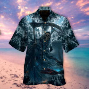 The Death Shadow Dark Clouds Sky Hawaiian Shirt,Hawaiian Shirt Gift, Christmas Gift