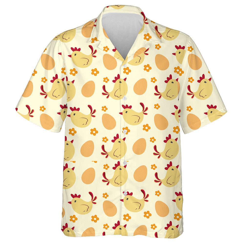 Sicín Adorable Le Uibheacha Agus Léine Haváise Bláthanna Beaga, Bronntanas Léine Haváís, Bronntanas Nollag