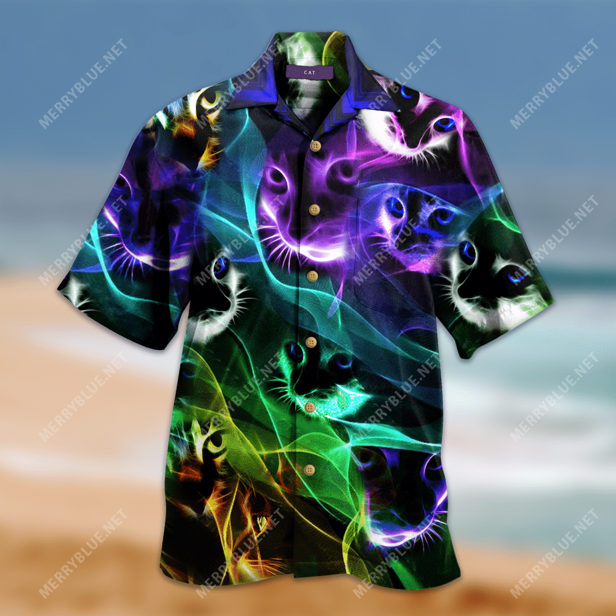 Find Awesome Cat Unisex Hawaiian Shirt_Hawaiian Shirt Gift, Christmas Gift