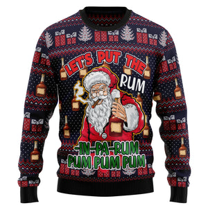 Let's Put The Rum-in-pa-rum Pum Pum Pum Ugly Christmas Sweater,Christmas Ugly Sweater,Christmas Gift,Gift Christmas 2024