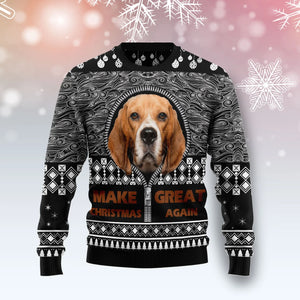 Beagle Make Christmas Great Again Ugly Christmas Sweater, Christmas Ugly Sweater,Christmas Gift,Gift Christmas 2022