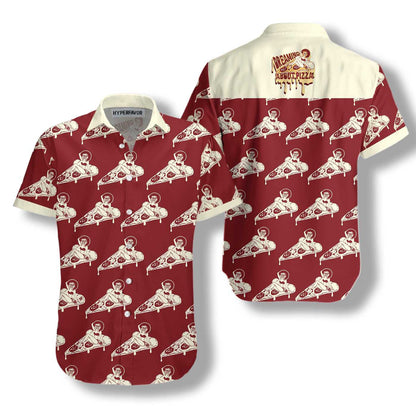 Ag Aisling Faoi Pizza Dearadh Greannmhar Léine Haváís, Bronntanas Léine Haváí, Bronntanas Nollag