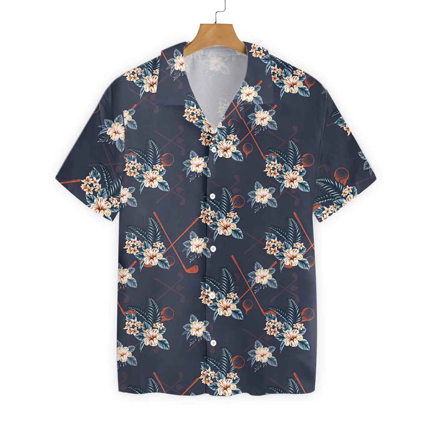 Tropical Golf 4 In Dark Design Hawaiian Shirt,Hawaiian Shirt Gift, Christmas Gift