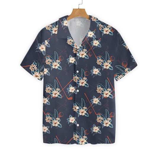 Tropical Golf 4 In Dark Design Hawaiian Shirt,Hawaiian Shirt Gift, Christmas Gift