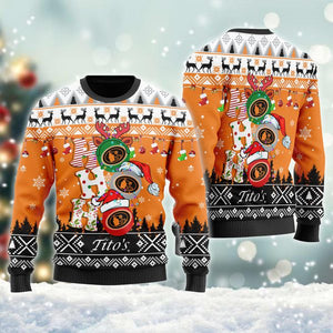 Tito's Vodka Ho Ho Ho Christmas Ugly Sweater,Christmas Ugly Sweater,Christmas Gift,Gift Christmas 2022