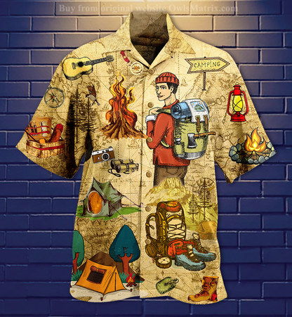 Camping Human Love Life - Hawaiian Shirt, Hawaiian Shirt Gift, Christmas Gift