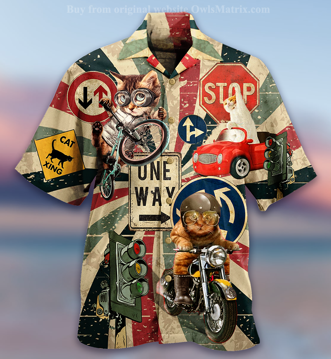 Cats On My Way - Hawaiian Shirt, Hwaiian For Gift