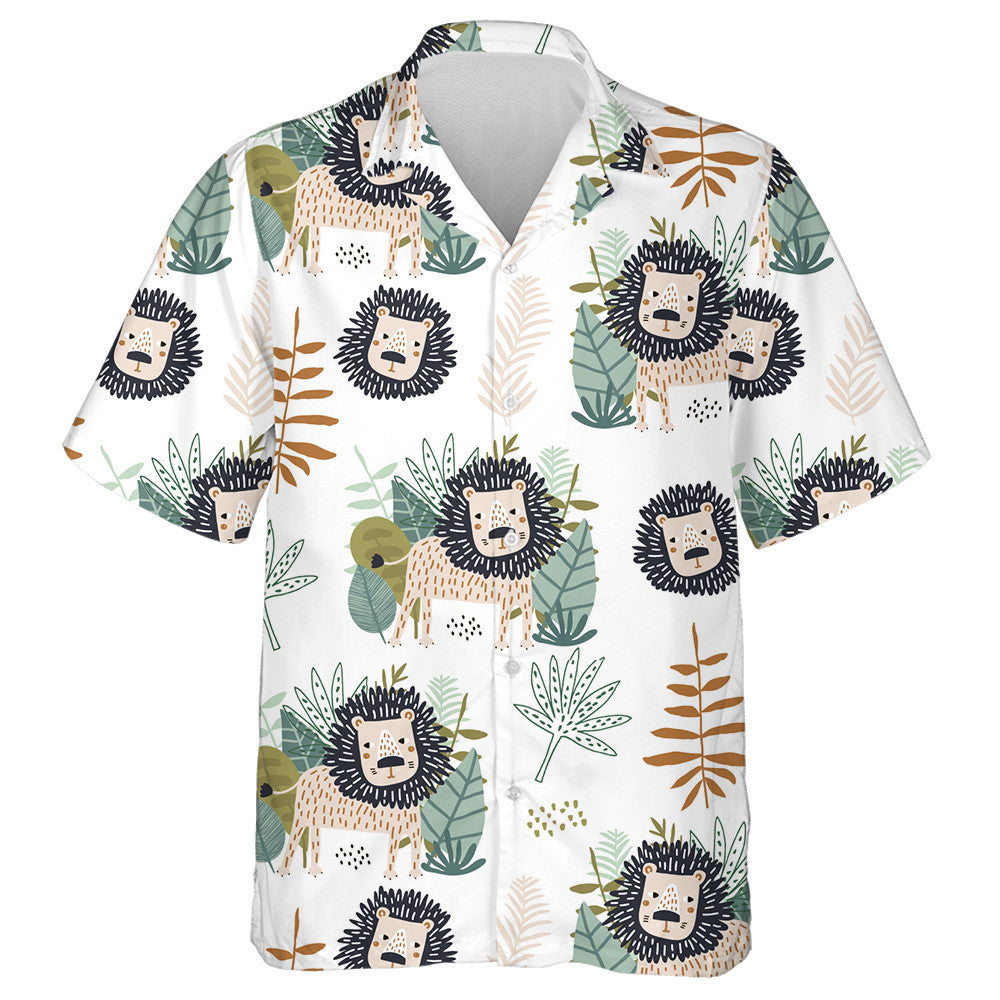 Lions Greannmhar Agus Duilleoga Trópaiceacha Léine Haváís, Bronntanas Léine Haváí, Bronntanas Nollag