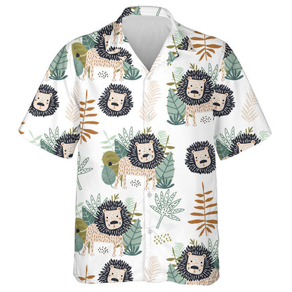 Lions Greannmhar Agus Duilleoga Trópaiceacha Léine Haváís, Bronntanas Léine Haváí, Bronntanas Nollag