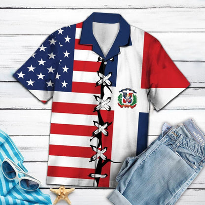 Patrún Fréamh-Patrún Clasaiceach na Poblachta Dhoiminiceach Léine Haváís, Haváis Don Bronntanas