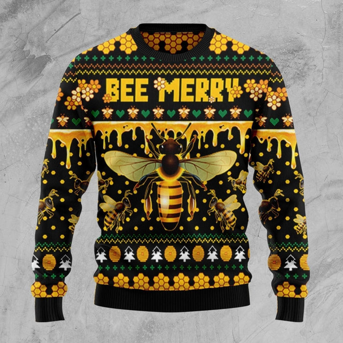 Bee Merry Ugly Christmas Sweater,Christmas Gift,Gift Christmas 2022