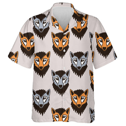 Cartoon Characters With Wolfs And Fox Head Hawaiian Shirt, Hawaiian Shirt Gift, Christmas Gift